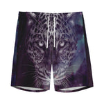 Galaxy Jaguar Print Men's Sports Shorts