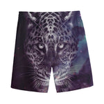 Galaxy Jaguar Print Men's Sports Shorts
