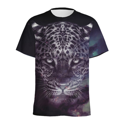 Galaxy Jaguar Print Men's Sports T-Shirt