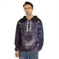 Galaxy Jaguar Print Men's Velvet Pullover Hoodie