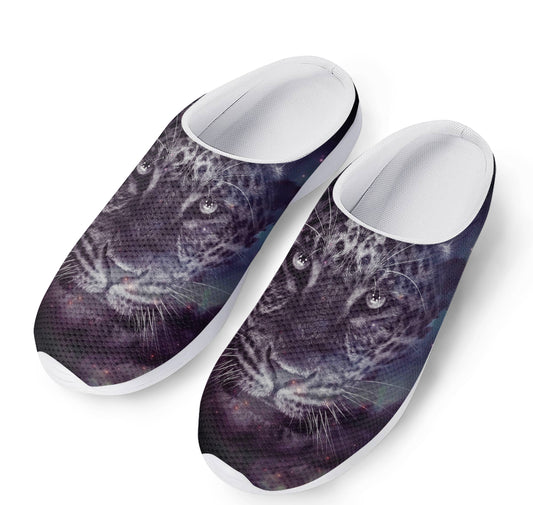 Galaxy Jaguar Print Mesh Casual Shoes