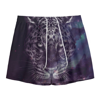 Galaxy Jaguar Print Mesh Shorts
