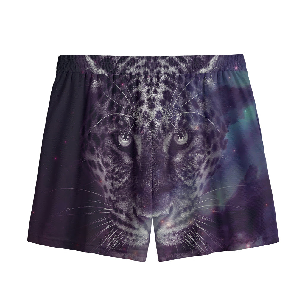 Galaxy Jaguar Print Mesh Shorts