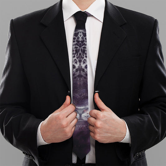 Galaxy Jaguar Print Necktie