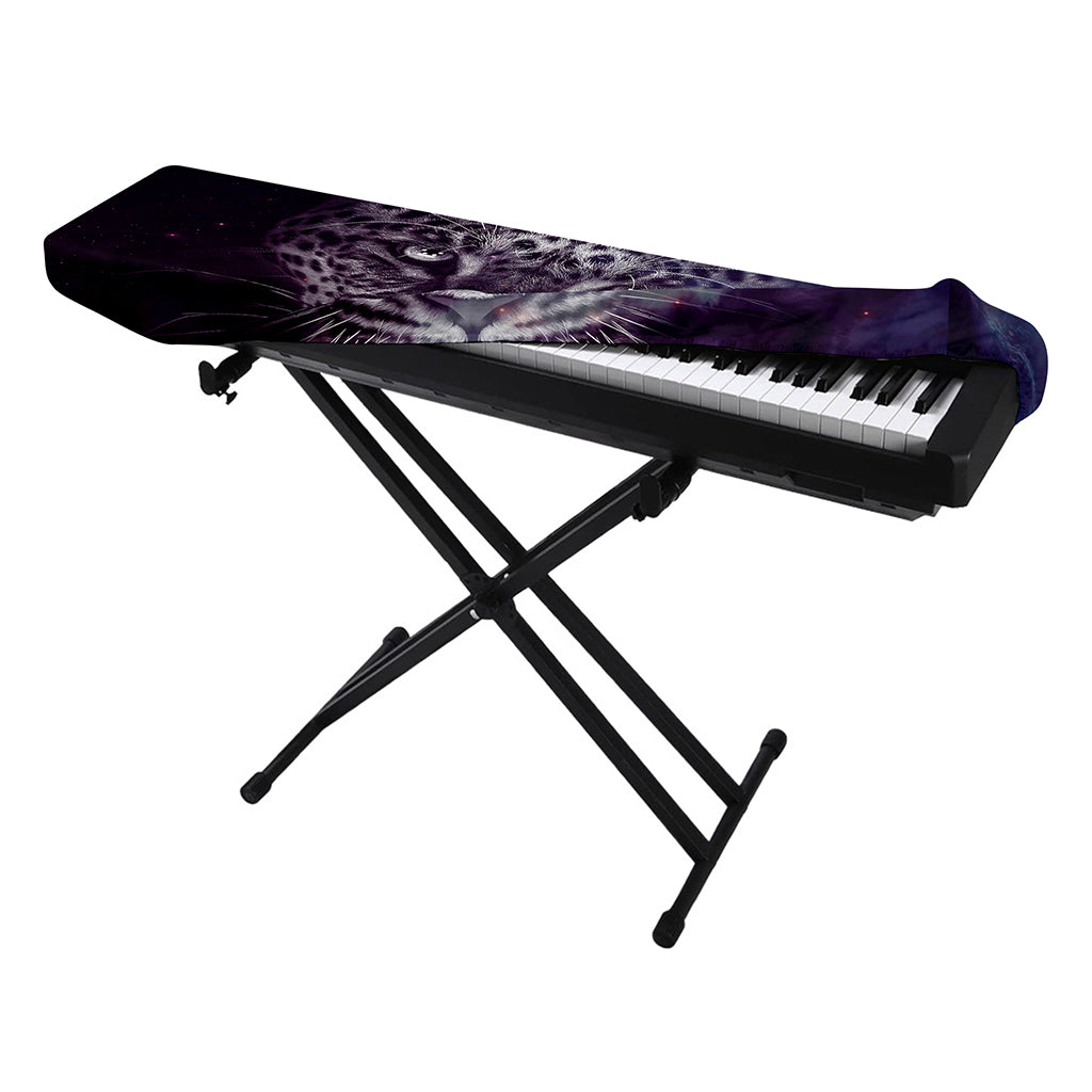 Galaxy Jaguar Print Piano Keyboard Cover