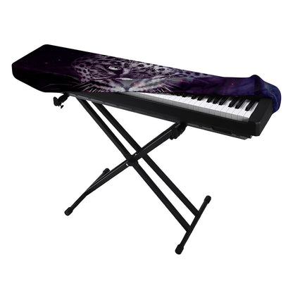 Galaxy Jaguar Print Piano Keyboard Cover