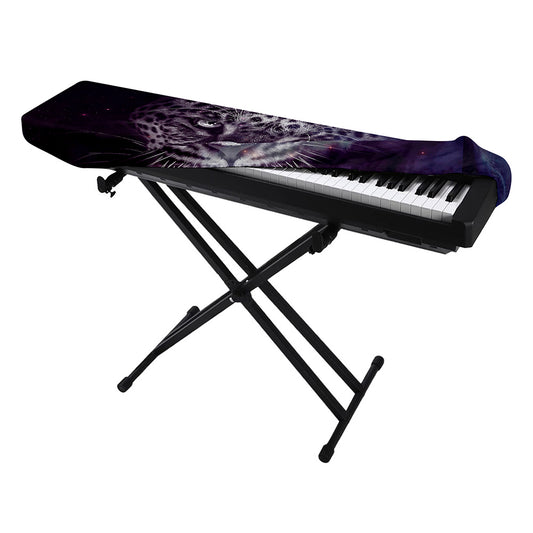Galaxy Jaguar Print Piano Keyboard Cover