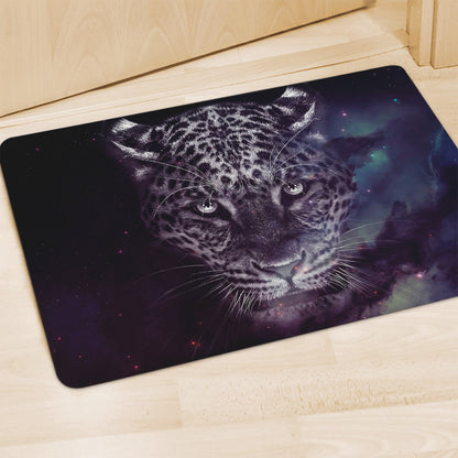 Galaxy Jaguar Print Polyester Doormat