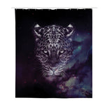 Galaxy Jaguar Print Polyester Shower Curtain