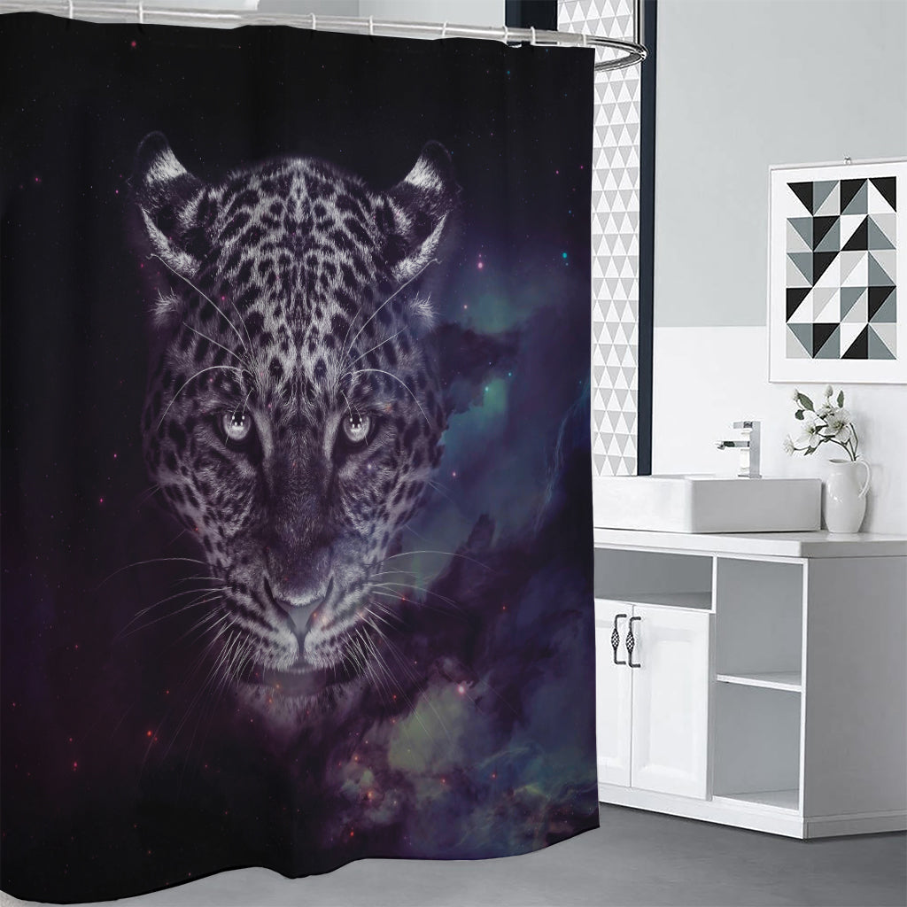 Galaxy Jaguar Print Premium Shower Curtain