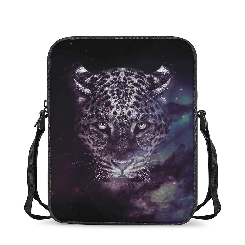 Galaxy Jaguar Print Rectangular Crossbody Bag