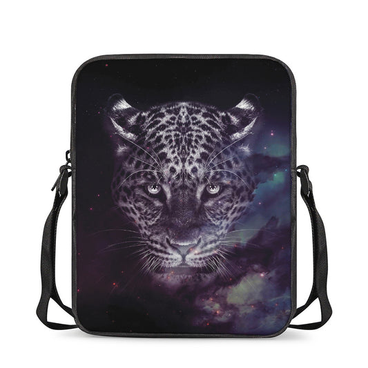 Galaxy Jaguar Print Rectangular Crossbody Bag