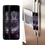 Galaxy Jaguar Print Refrigerator Handle Covers