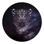 Galaxy Jaguar Print Round Blanket