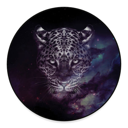 Galaxy Jaguar Print Round Floor Mat