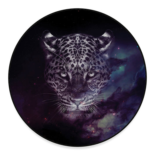 Galaxy Jaguar Print Round Floor Mat