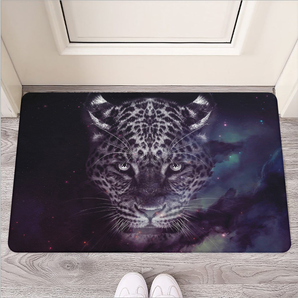 Galaxy Jaguar Print Rubber Doormat