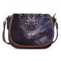Galaxy Jaguar Print Saddle Bag