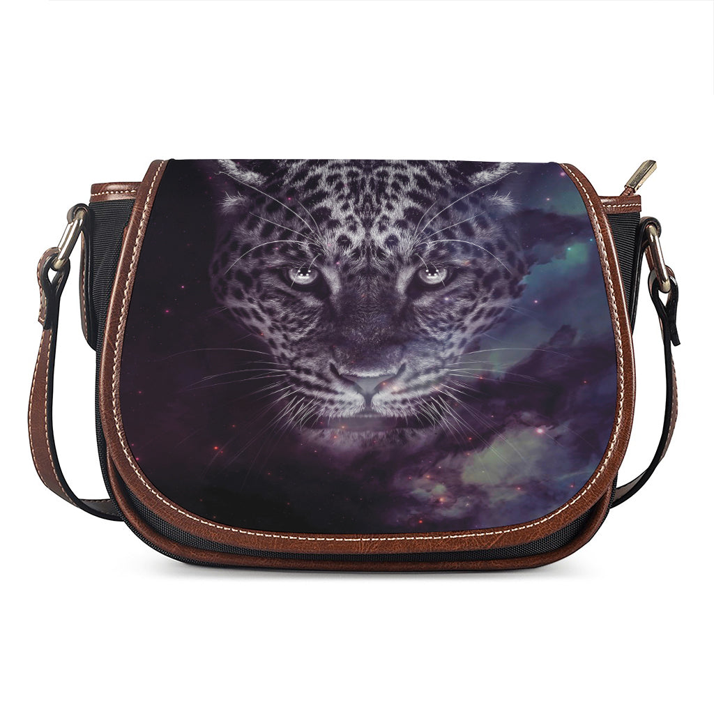 Galaxy Jaguar Print Saddle Bag