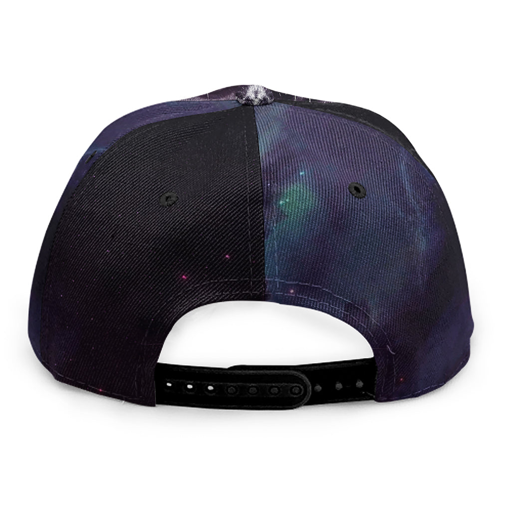 Galaxy Jaguar Print Snapback Cap
