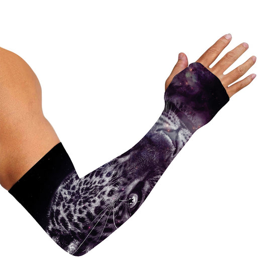 Galaxy Jaguar Print Sun Protection Arm Sleeves