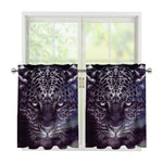 Galaxy Jaguar Print Tier Curtains