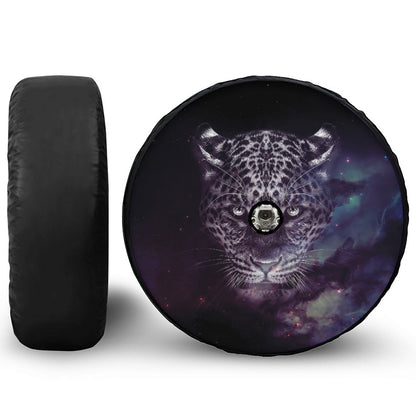 Galaxy Jaguar Print Tire Cover With Camera Hole