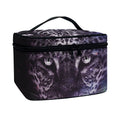 Galaxy Jaguar Print Travel Makeup Bag