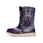 Galaxy Jaguar Print Winter Boots