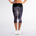 Galaxy Jaguar Print Women's Capri Leggings