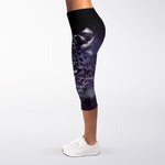 Galaxy Jaguar Print Women's Capri Leggings