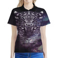 Galaxy Jaguar Print Women's Polo Shirt