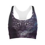 Galaxy Jaguar Print Women's Sports Bra