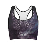 Galaxy Jaguar Print Women's Sports Bra