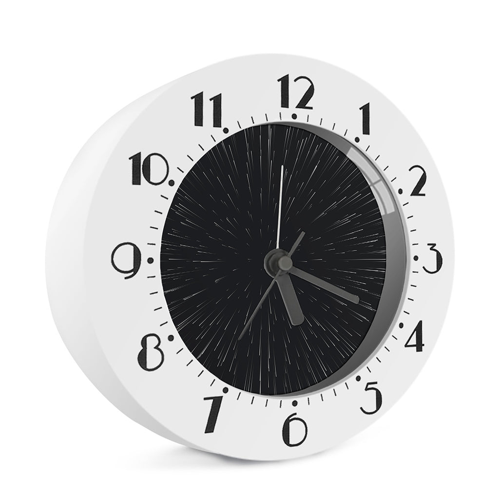 Galaxy Lightspeed Print Alarm Clock