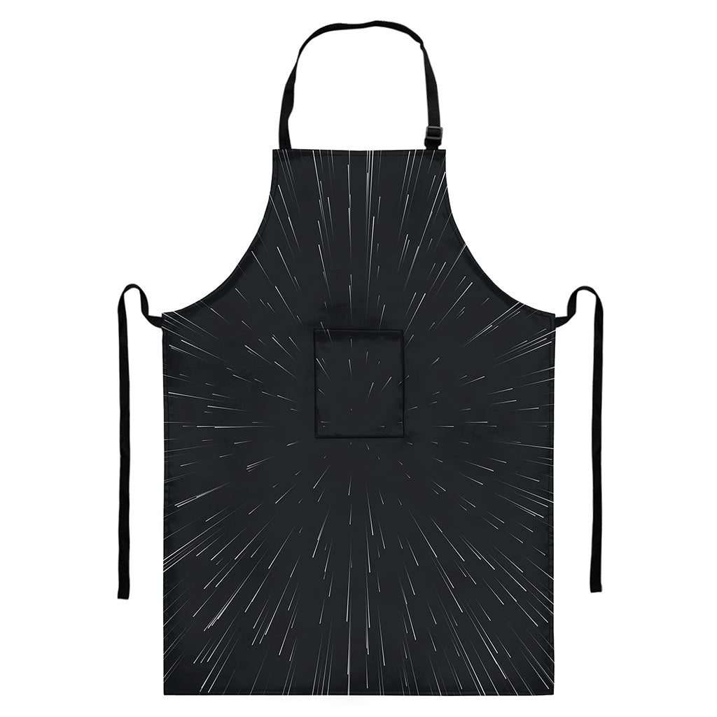 Galaxy Lightspeed Print Bib Apron With Pocket
