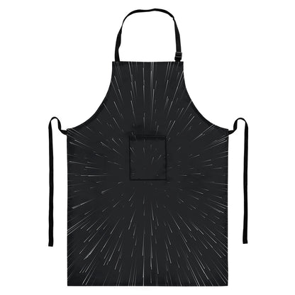 Galaxy Lightspeed Print Bib Apron With Pocket