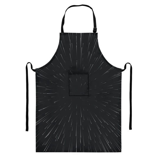 Galaxy Lightspeed Print Bib Apron With Pocket