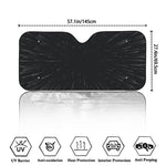 Galaxy Lightspeed Print Car Windshield Sun Shade