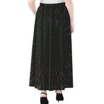 Galaxy Lightspeed Print Chiffon Maxi Skirt