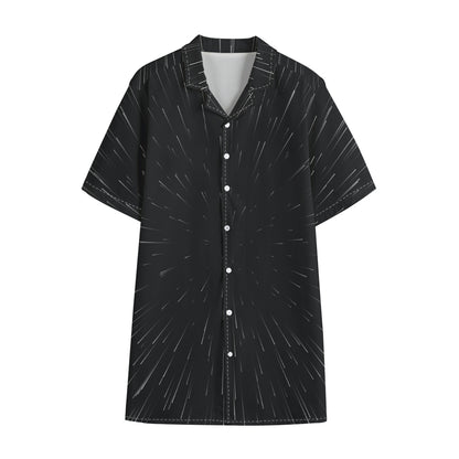 Galaxy Lightspeed Print Cotton Hawaiian Shirt