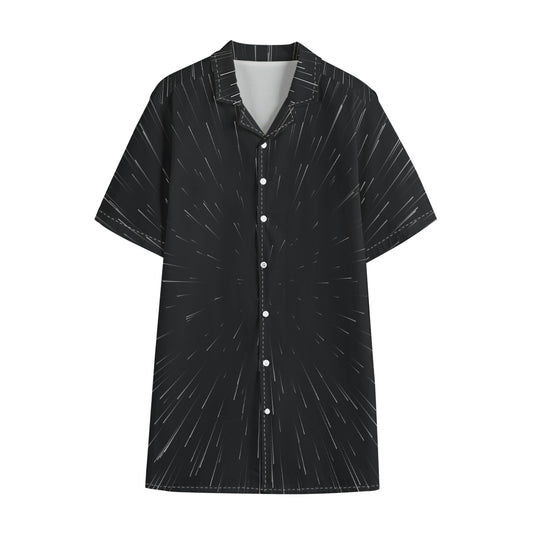 Galaxy Lightspeed Print Cotton Hawaiian Shirt