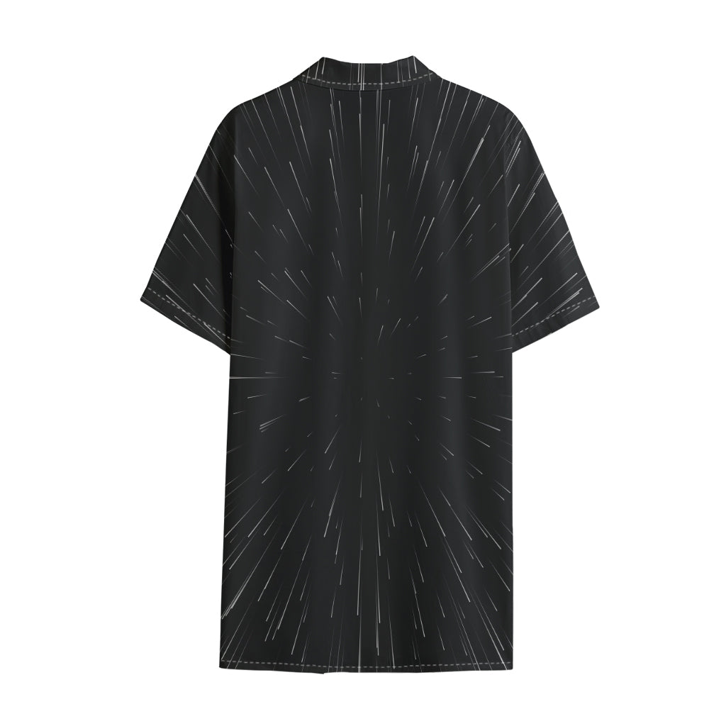 Galaxy Lightspeed Print Cotton Hawaiian Shirt