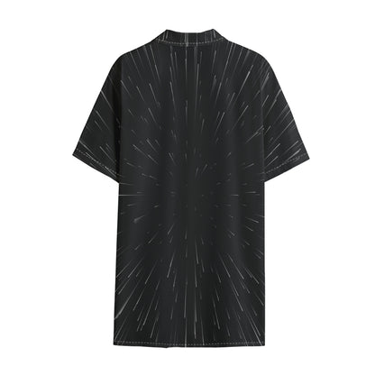Galaxy Lightspeed Print Cotton Hawaiian Shirt