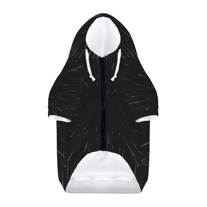 Galaxy Lightspeed Print Dog Zip Up Hoodie