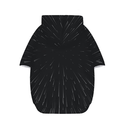 Galaxy Lightspeed Print Dog Zip Up Hoodie