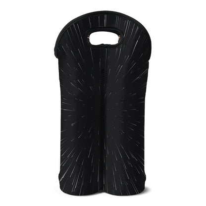 Galaxy Lightspeed Print Double Neoprene Wine Tote