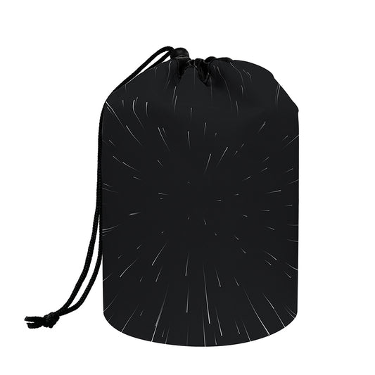 Galaxy Lightspeed Print Drawstring Makeup Bag