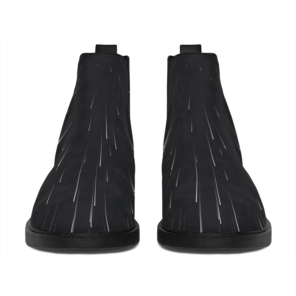 Galaxy Lightspeed Print Flat Ankle Boots
