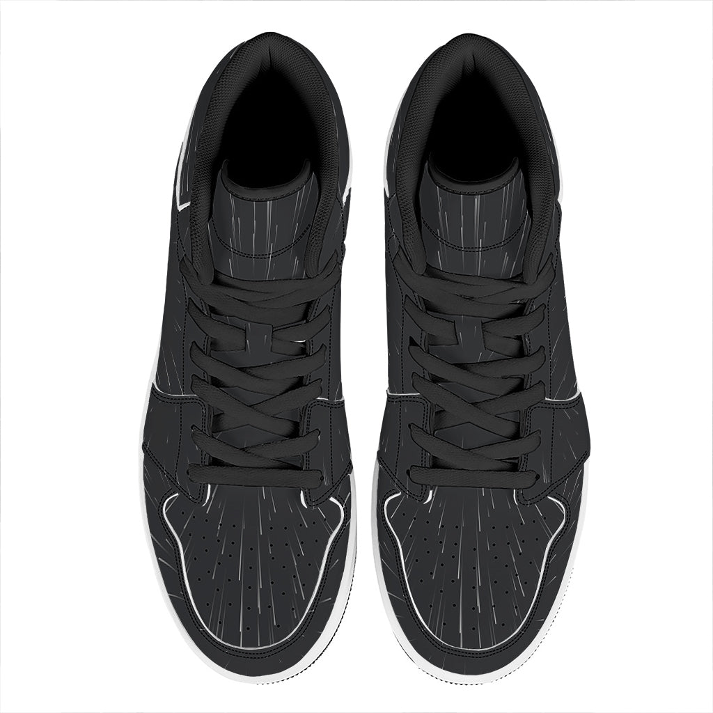 Galaxy Lightspeed Print High Top Leather Sneakers
